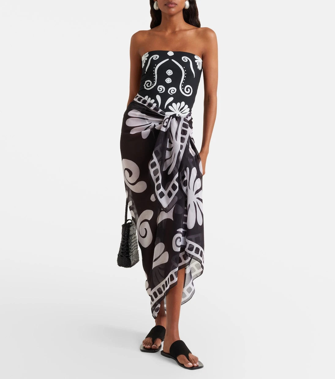 Cala de la Cruz - Luana printed beach cover-up