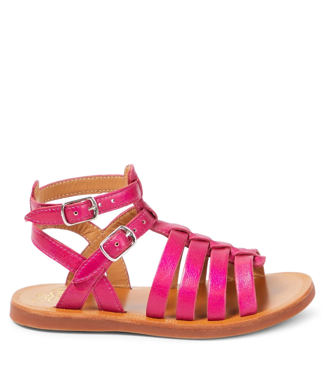 Pom d'Api - Plagette Gladiator metallic leather sandals