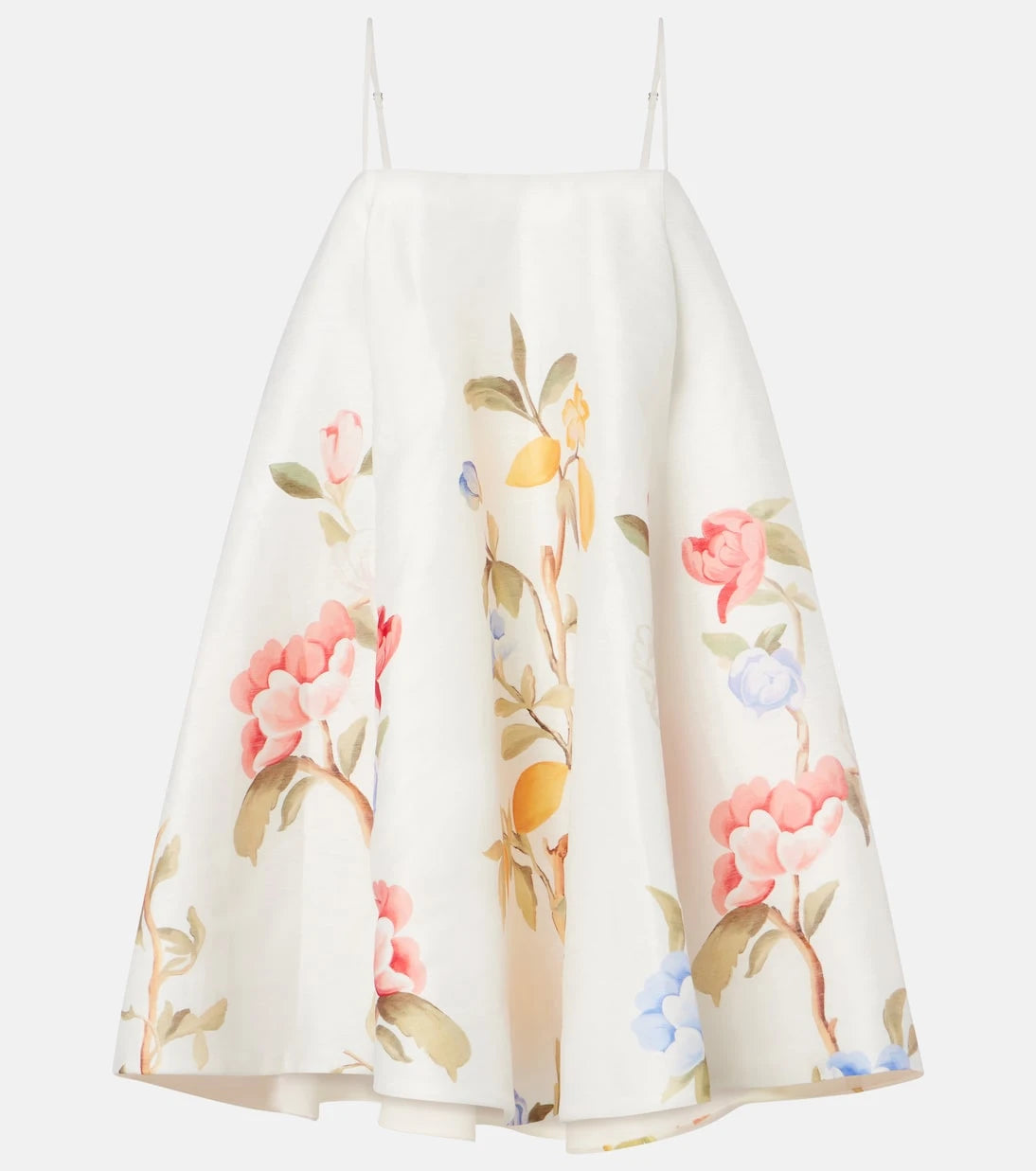 Leo Lin - Caitlin floral linen-blend minidress