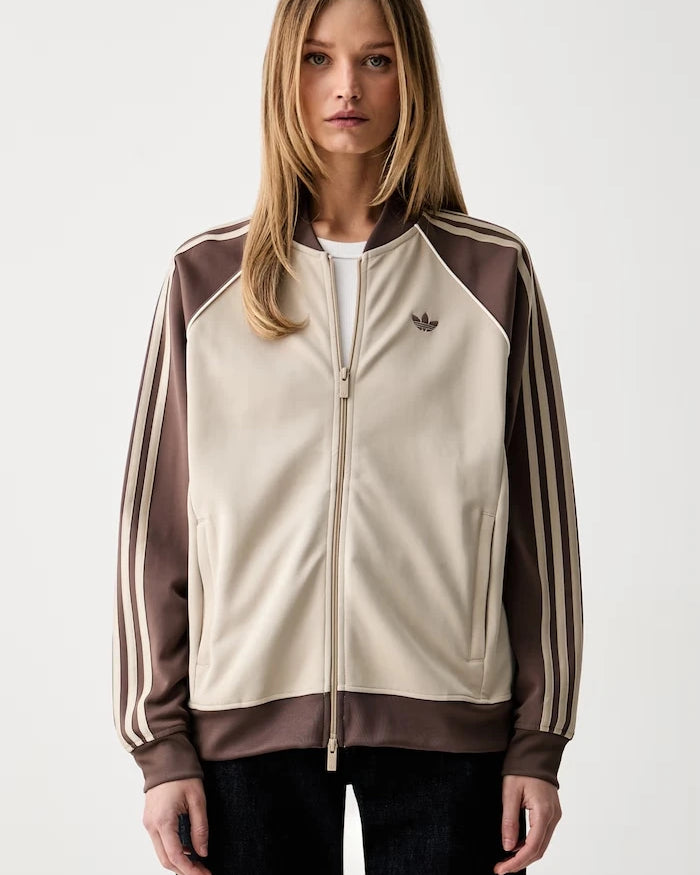 adidas Originals суичър с цип дамски с памук