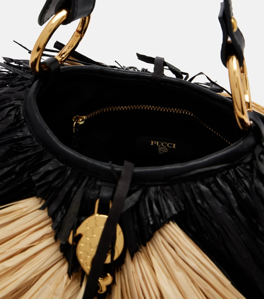 Pucci - Capriccio raffia bucket bag