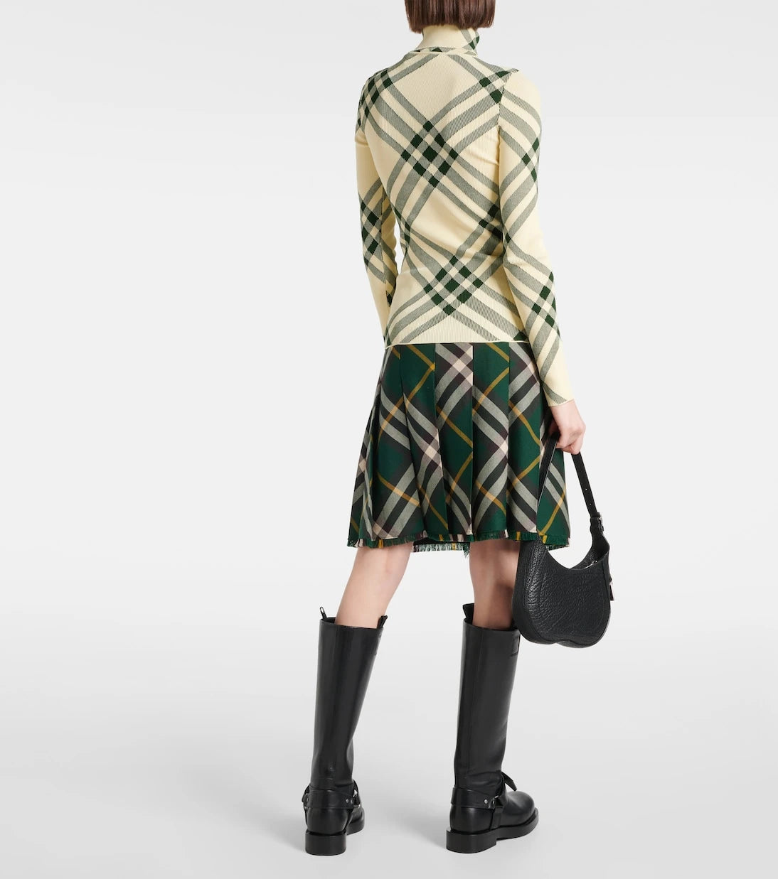 Burberry - Burberry Check turtleneck sweater