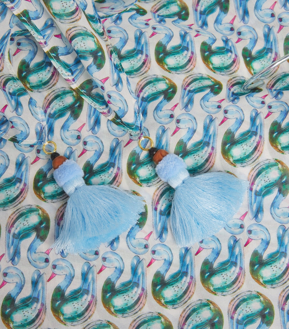 Multi Silk-Cotton Duck Print Pareo