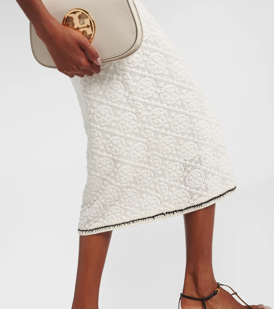 Tory Burch - Belted cotton midi dress