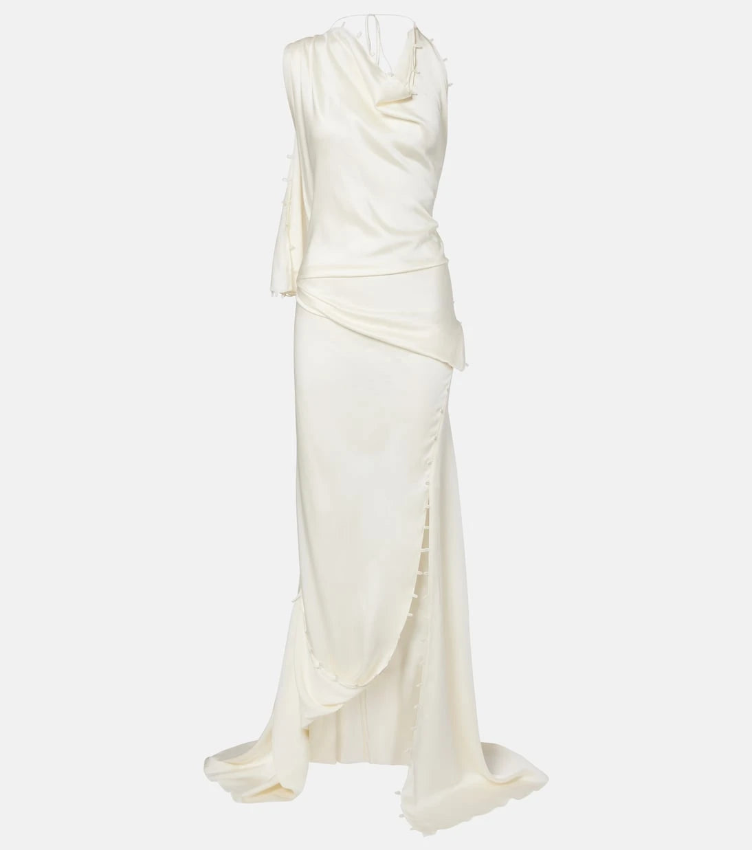 Victoria Beckham - Draped crêpe satin gown