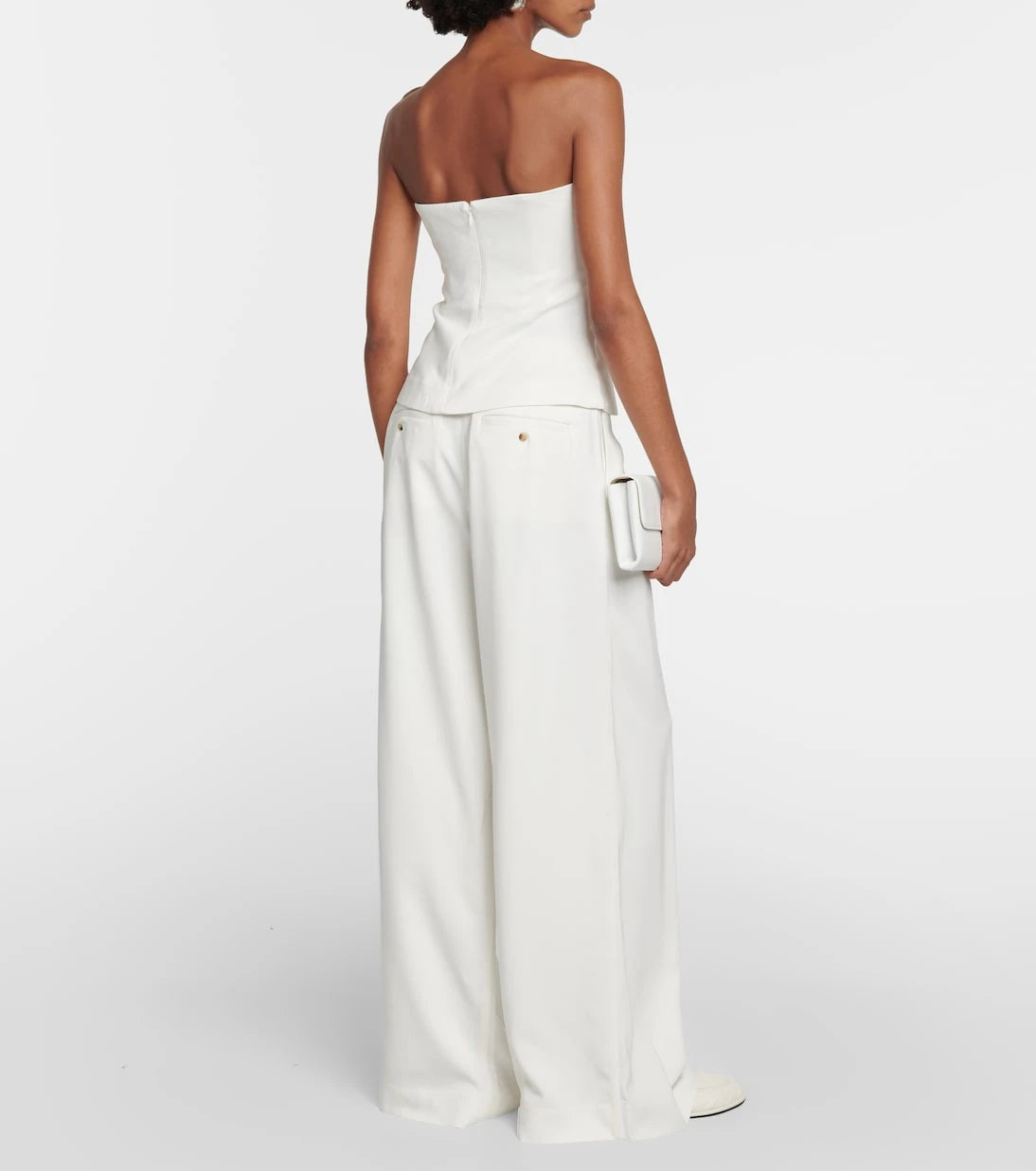 CO - Strapless crêpe top