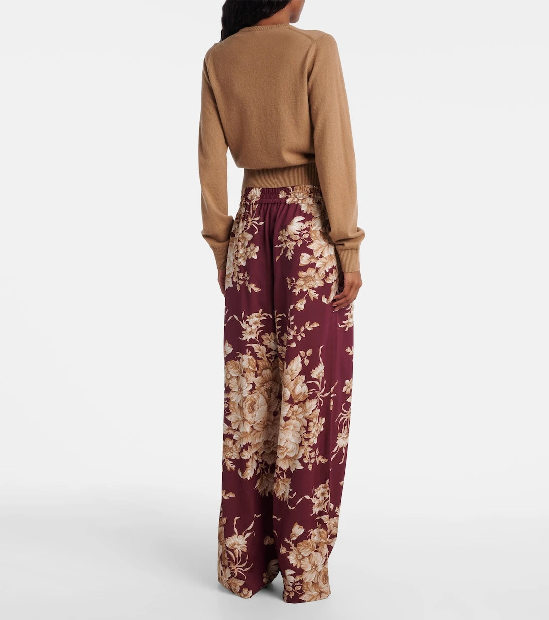 Dolce&Gabbana - Floral silk-blend wide-leg pants