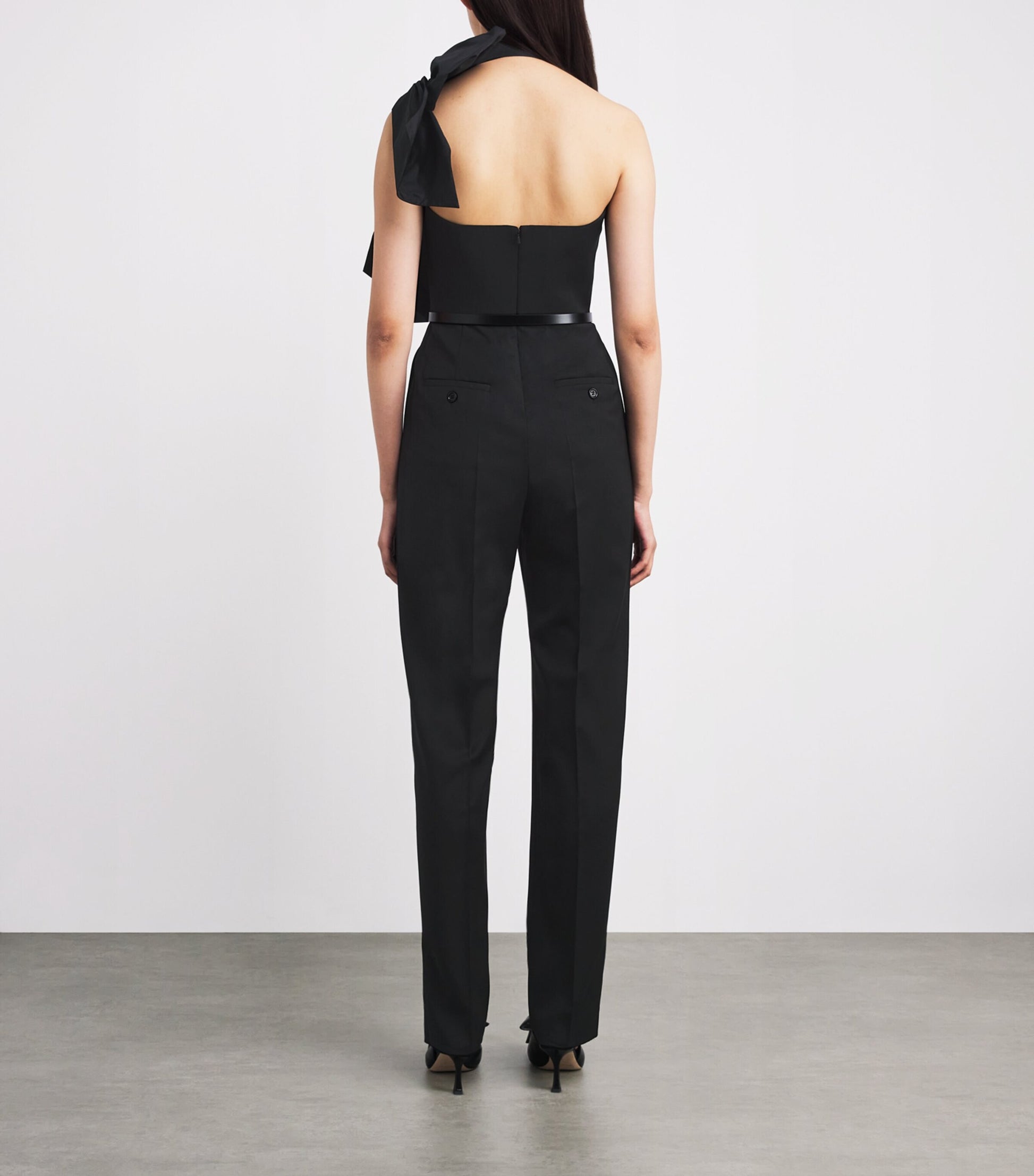 Max Mara Black Virgin Wool Jumpsuit