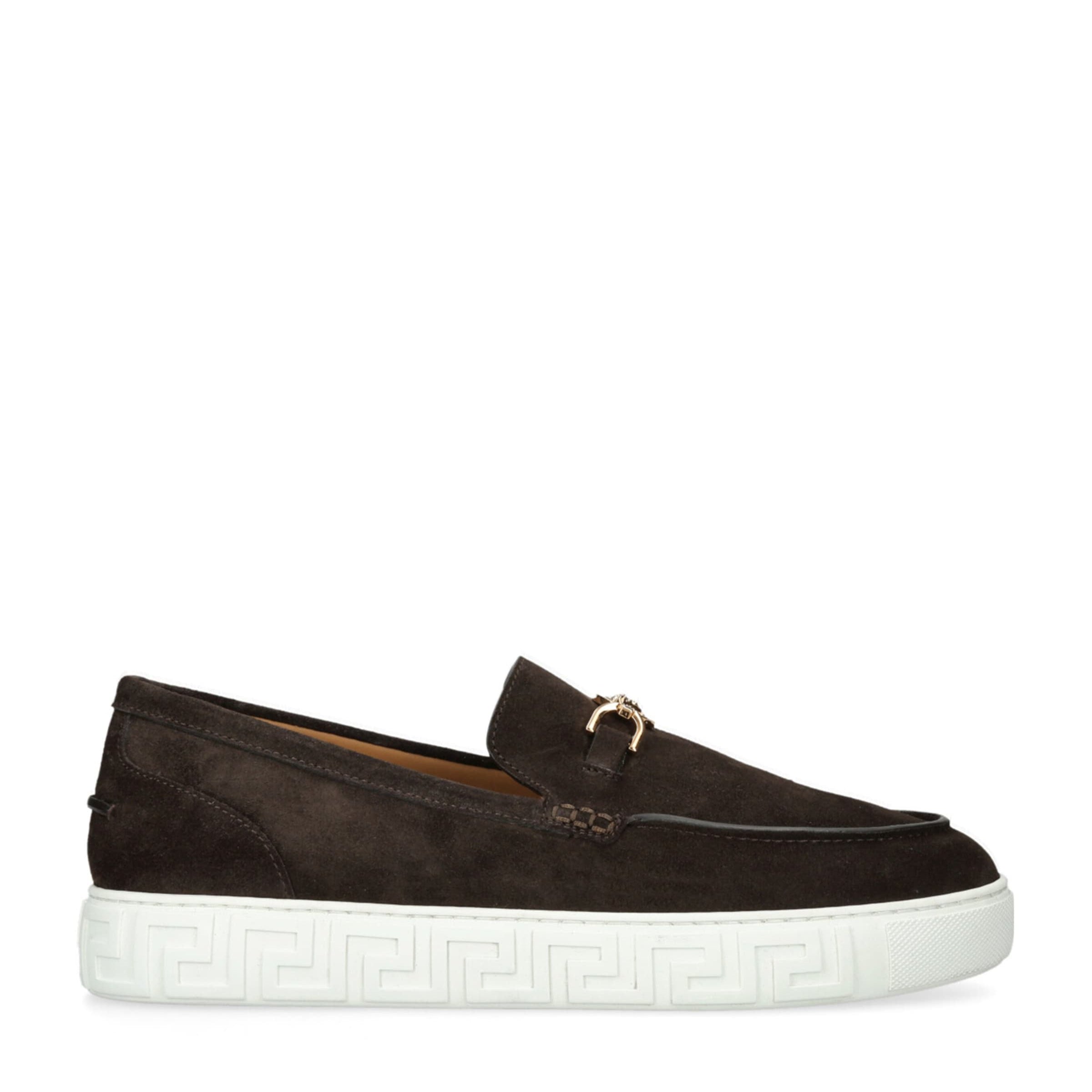Suede Medusa Loafers
