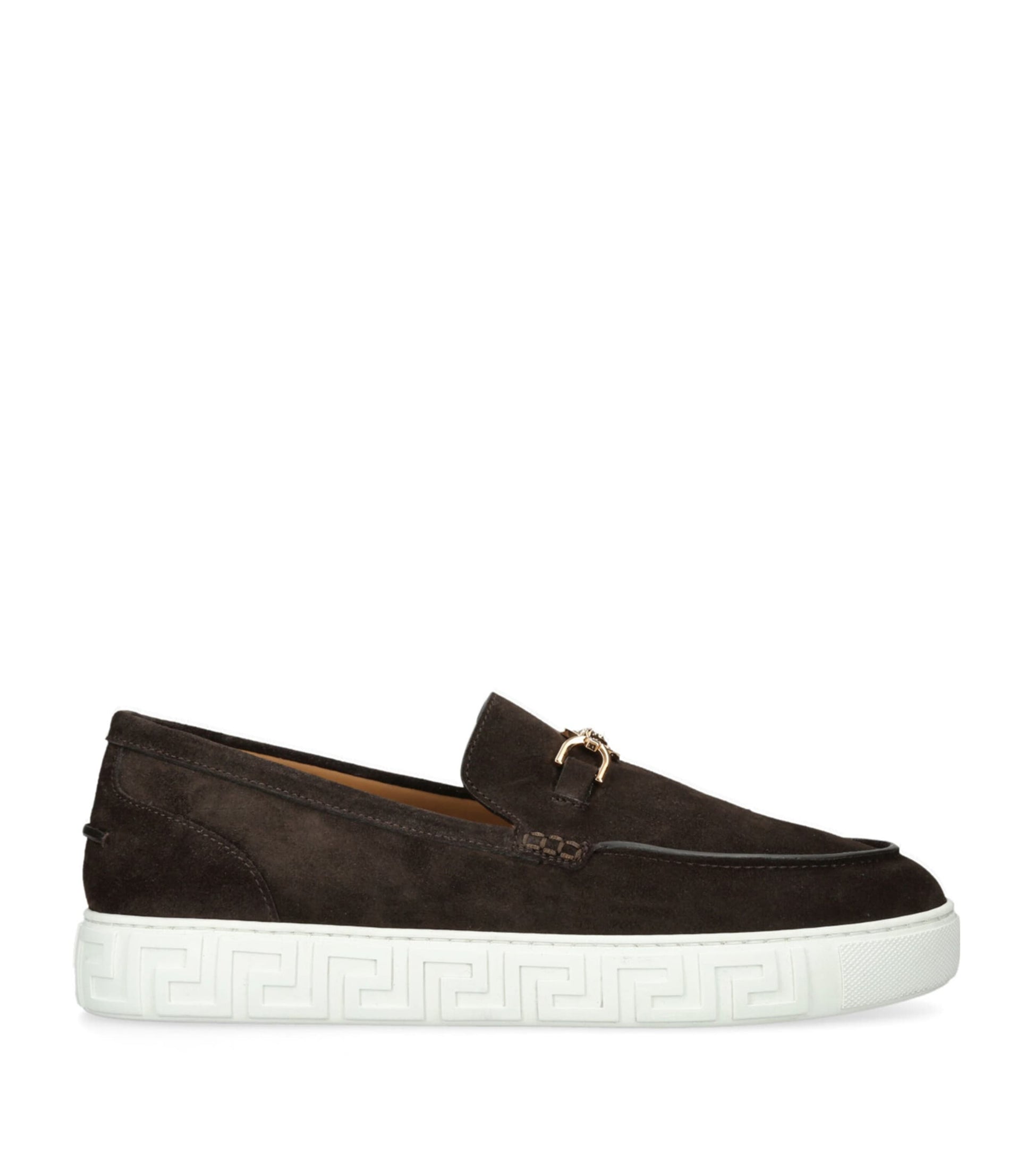 Suede Medusa Loafers