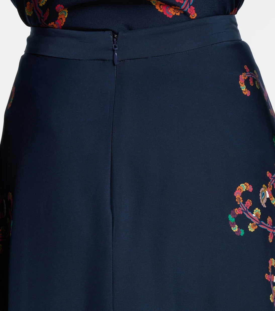 Etro - تنورة ماكسي حرير بنقشة البيزلي