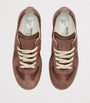 Beige Leather Replica Sneakers