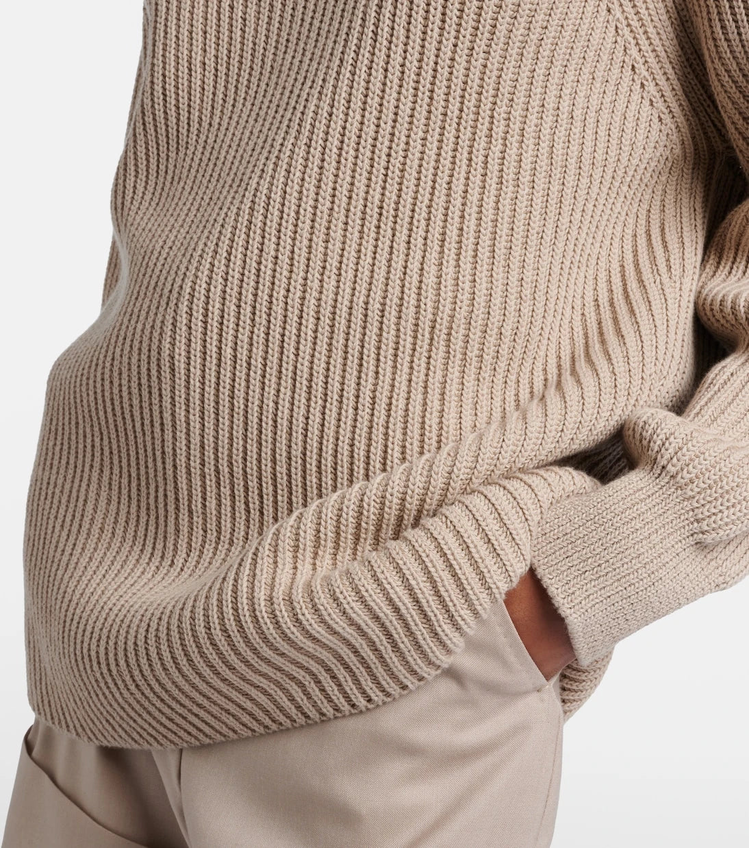 Max Mara - Camino ruffled cotton turtleneck sweater