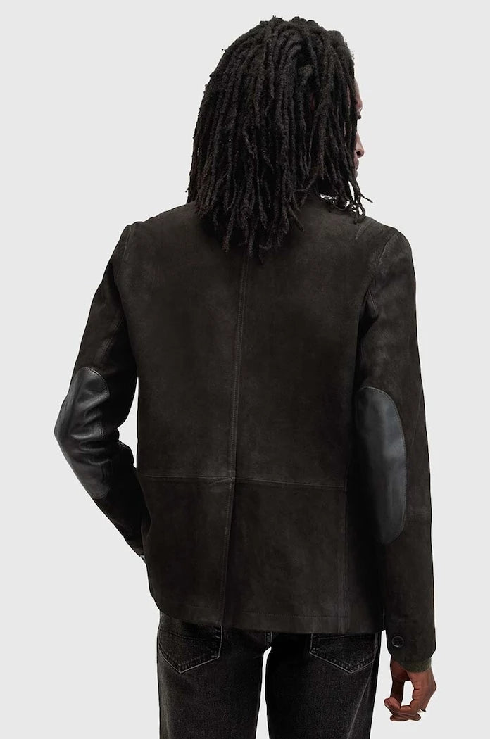 Кожено яке AllSaints SURVEY LTHR BLAZER