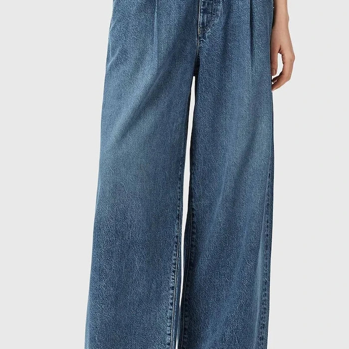 AllSaints дънки wide leg дамски HAZE