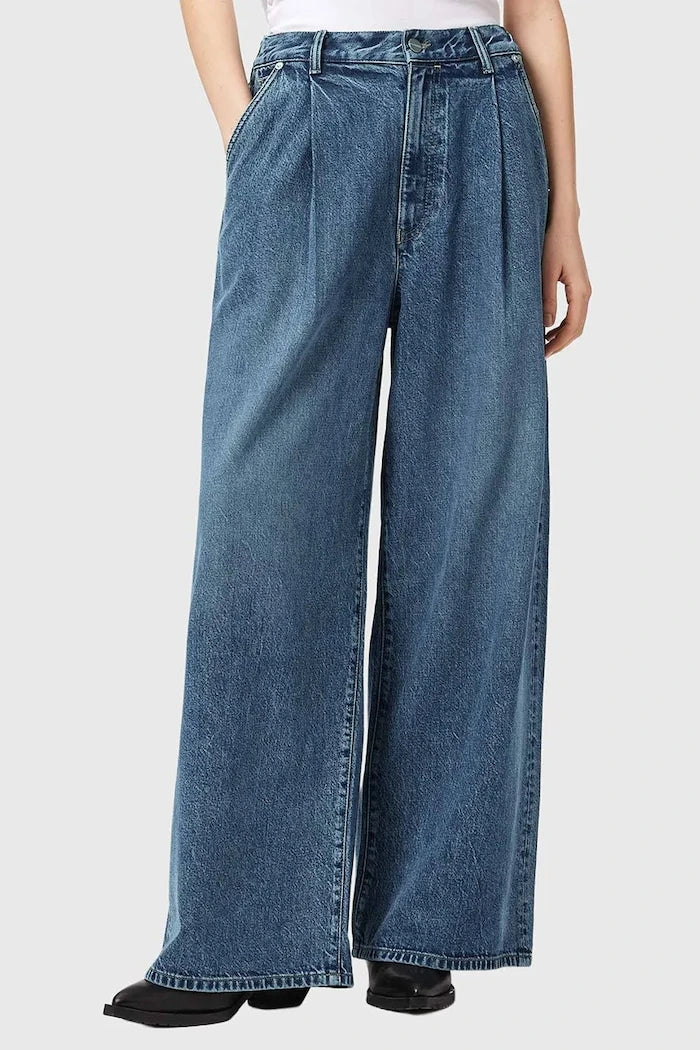 AllSaints дънки wide leg дамски HAZE