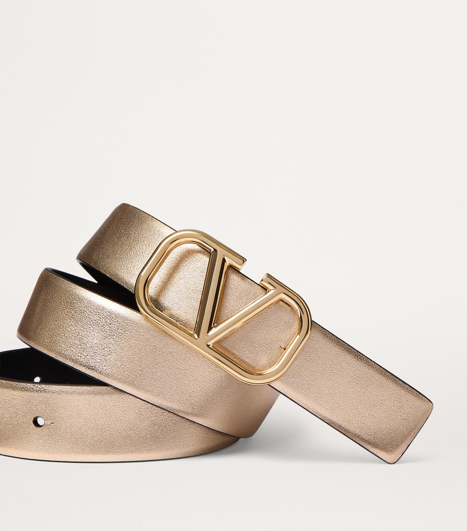 Valentino Garavani Multi Leather Reversible VLogo Signature Belt