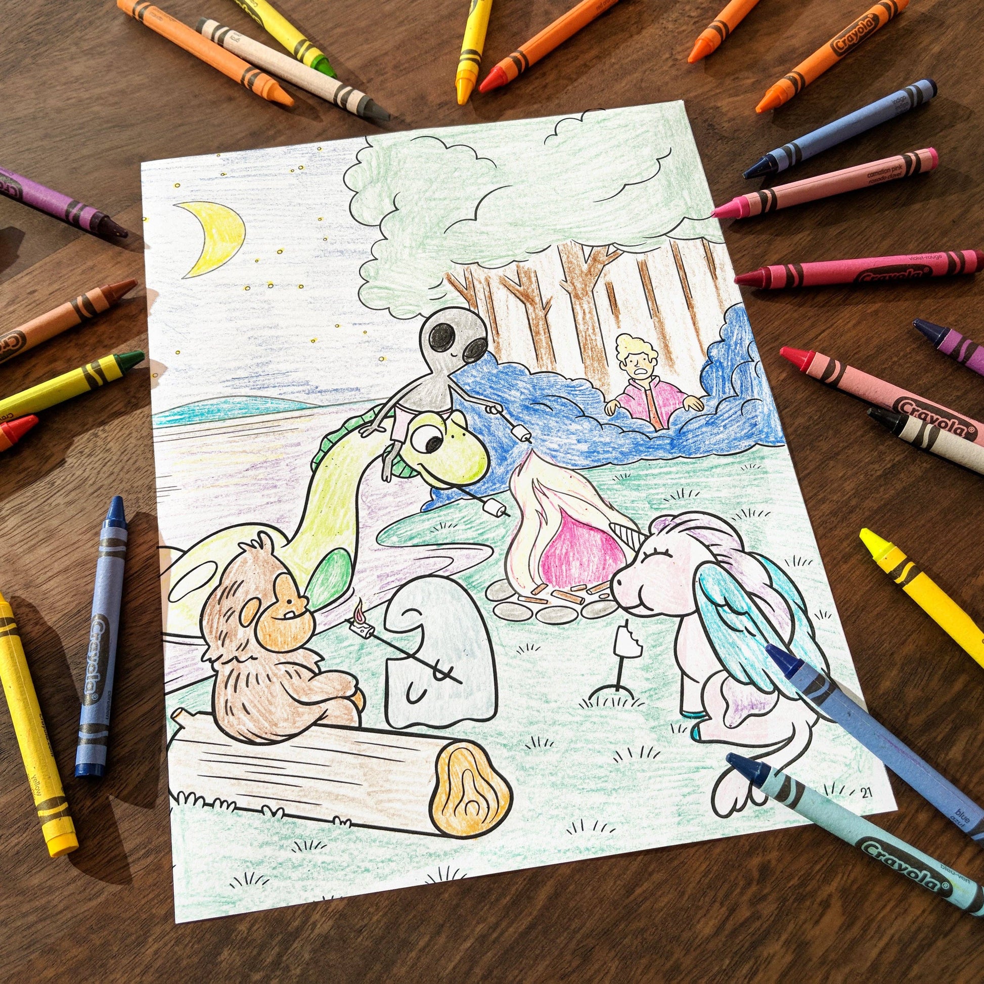 Hazy Dell Press - Hazy Dell Cryptids! Coloring Book