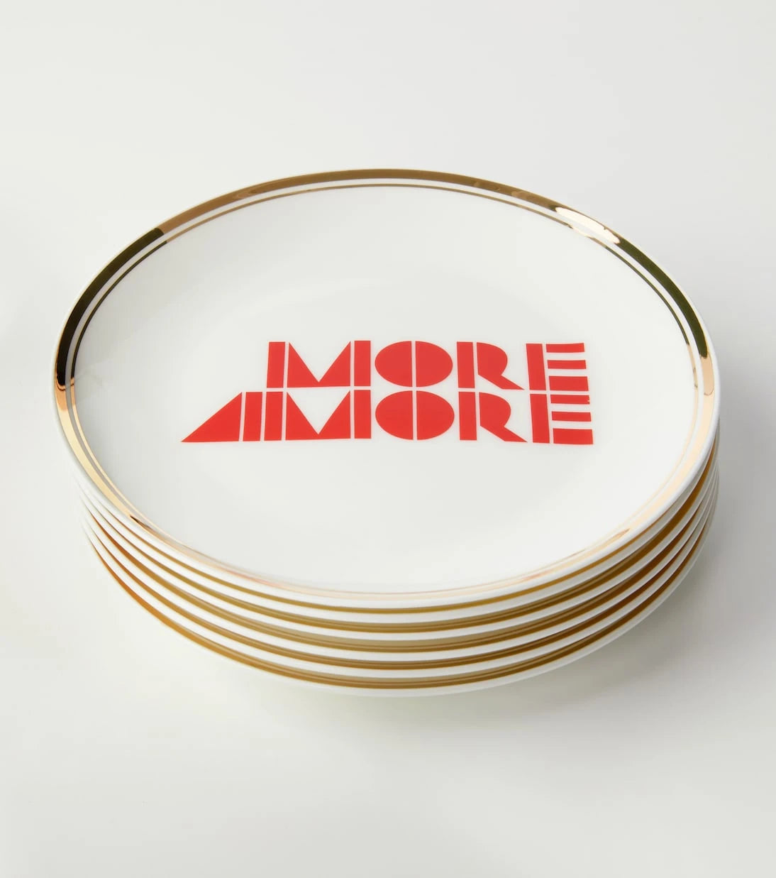 Bitossi - More Amore set of 6 porcelain dessert plates