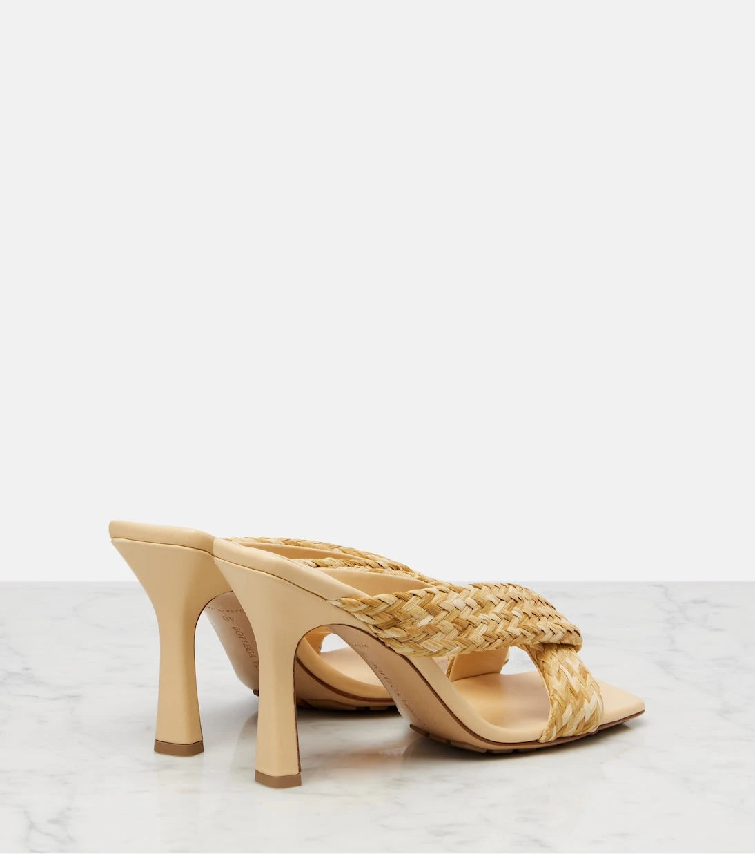 Bottega Veneta - Riva örgü rafya terlik
