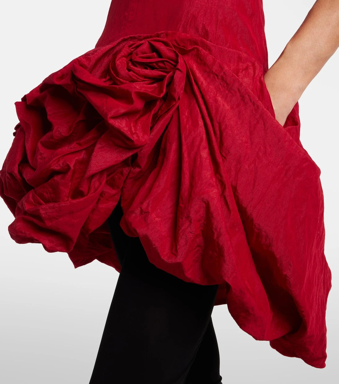Magda Butrym - Off-shoulder cotton-blend taffeta minidress