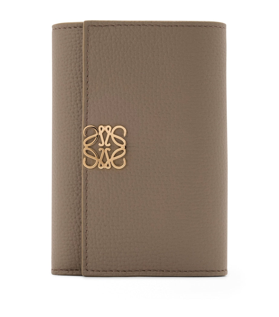 LOEWE Brown Small Leather Anagram Wallet