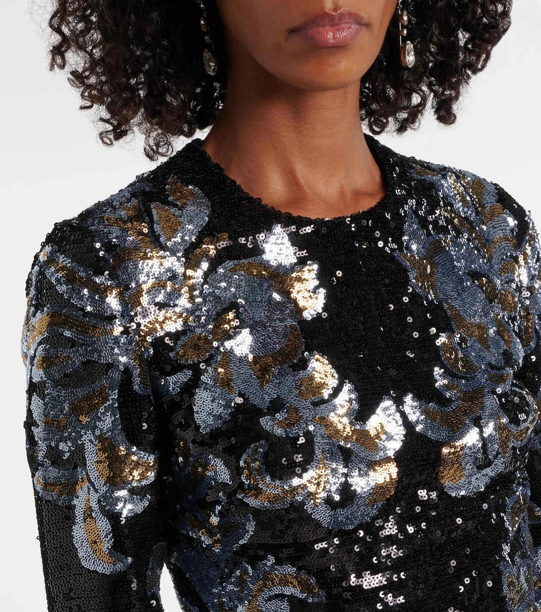 Elie Saab - Printed sequined gown
