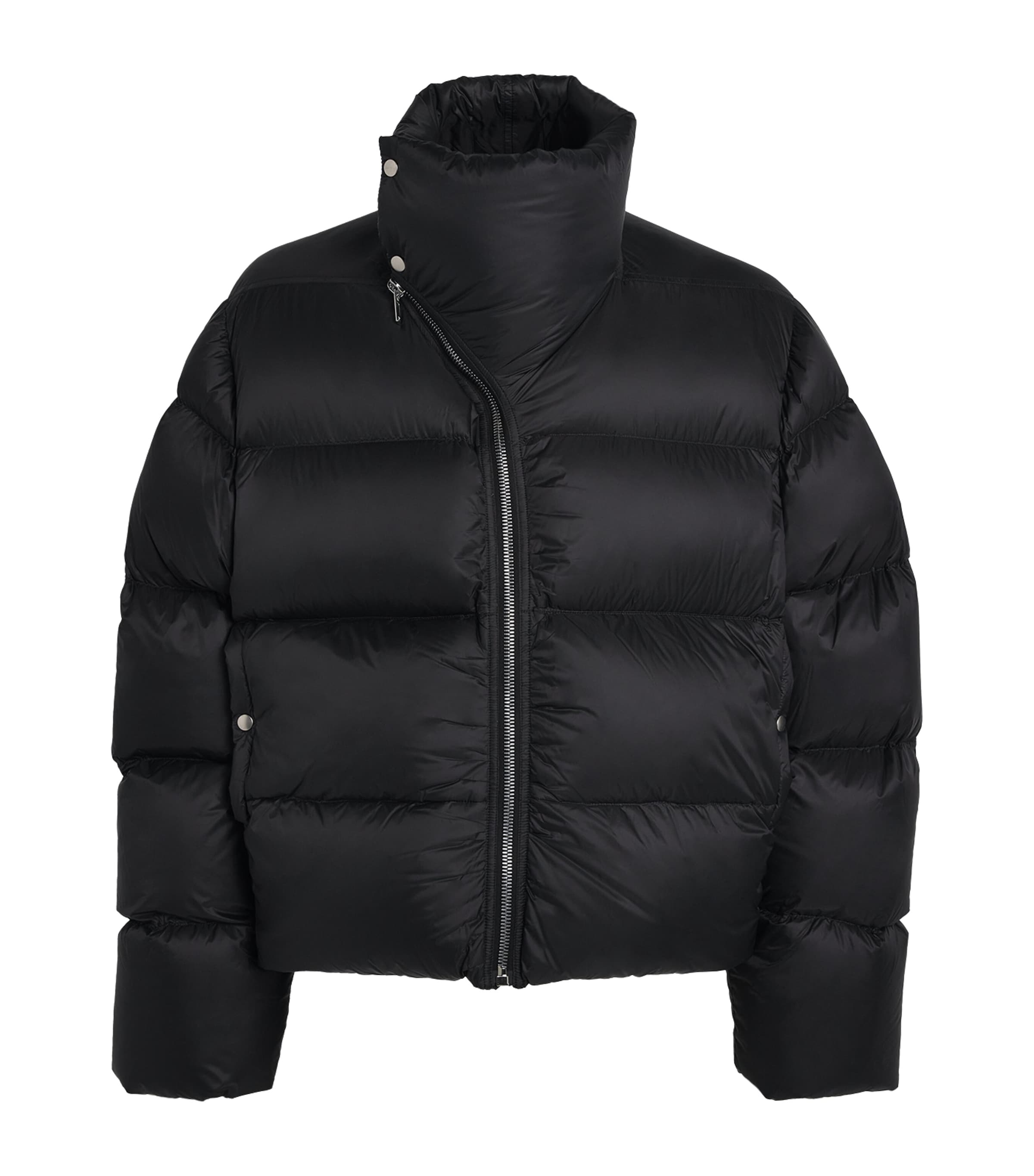Rick Owens Black Down Turtle Puffer Jacket