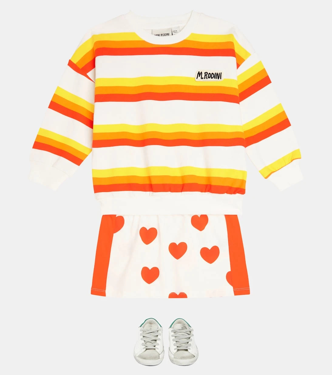 Mini Rodini - Stripe cotton jersey sweatshirt