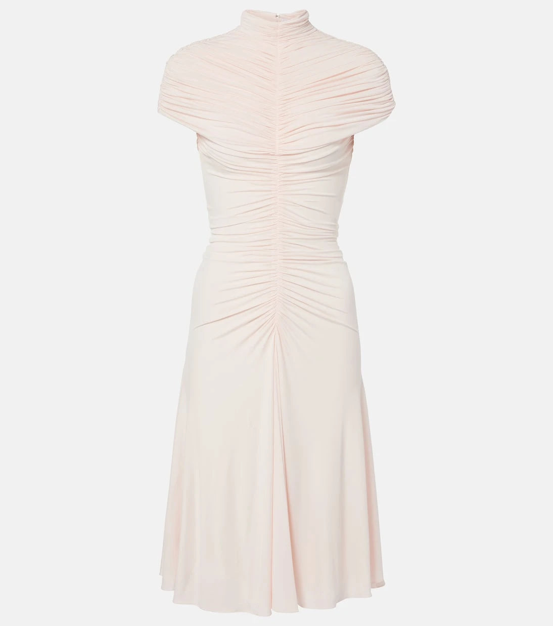 Alaïa - Ruched jersey midi dress