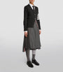 Thom Browne Grey Pleated Midi Skirt