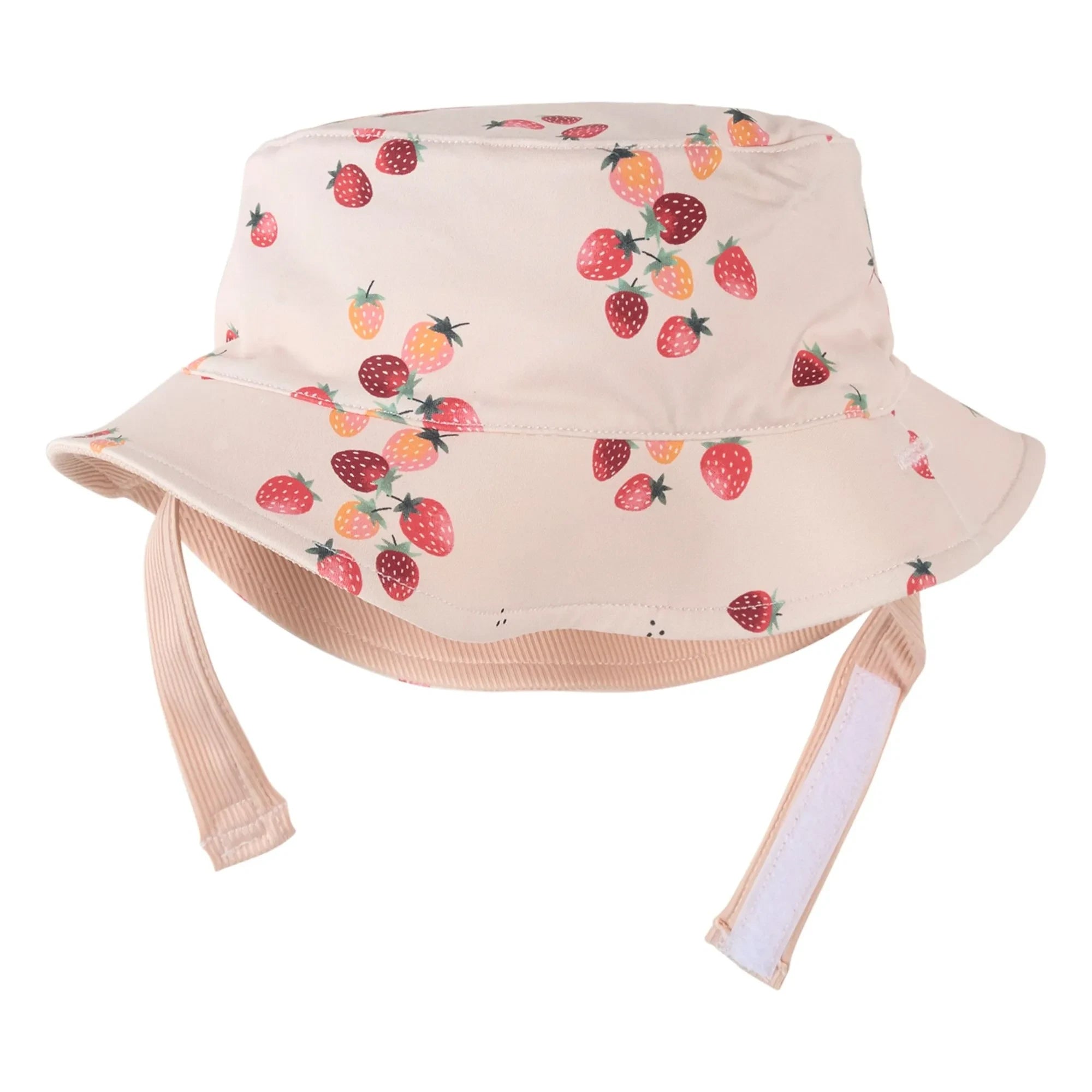 Petit Lem - Reversible Anti-UV Strawberry Hat Textured Recycled Fibers | Pink