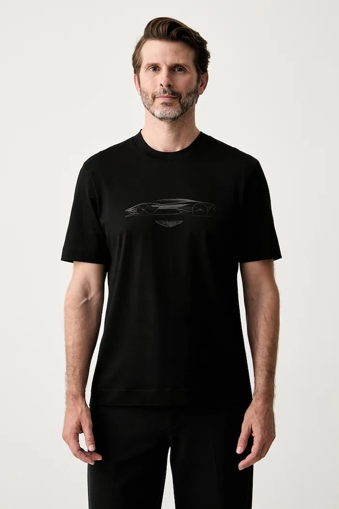 BOSS x Aston Martin erkek pamuklu tişört