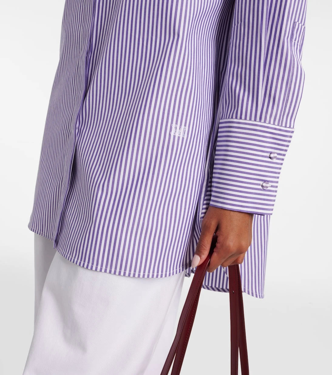 Max Mara - Tubinga striped poplin shirt