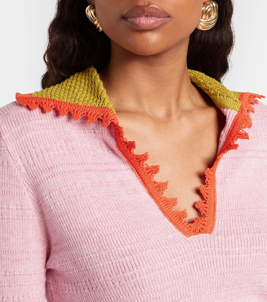 La DoubleJ - Picket cotton and wool sweater