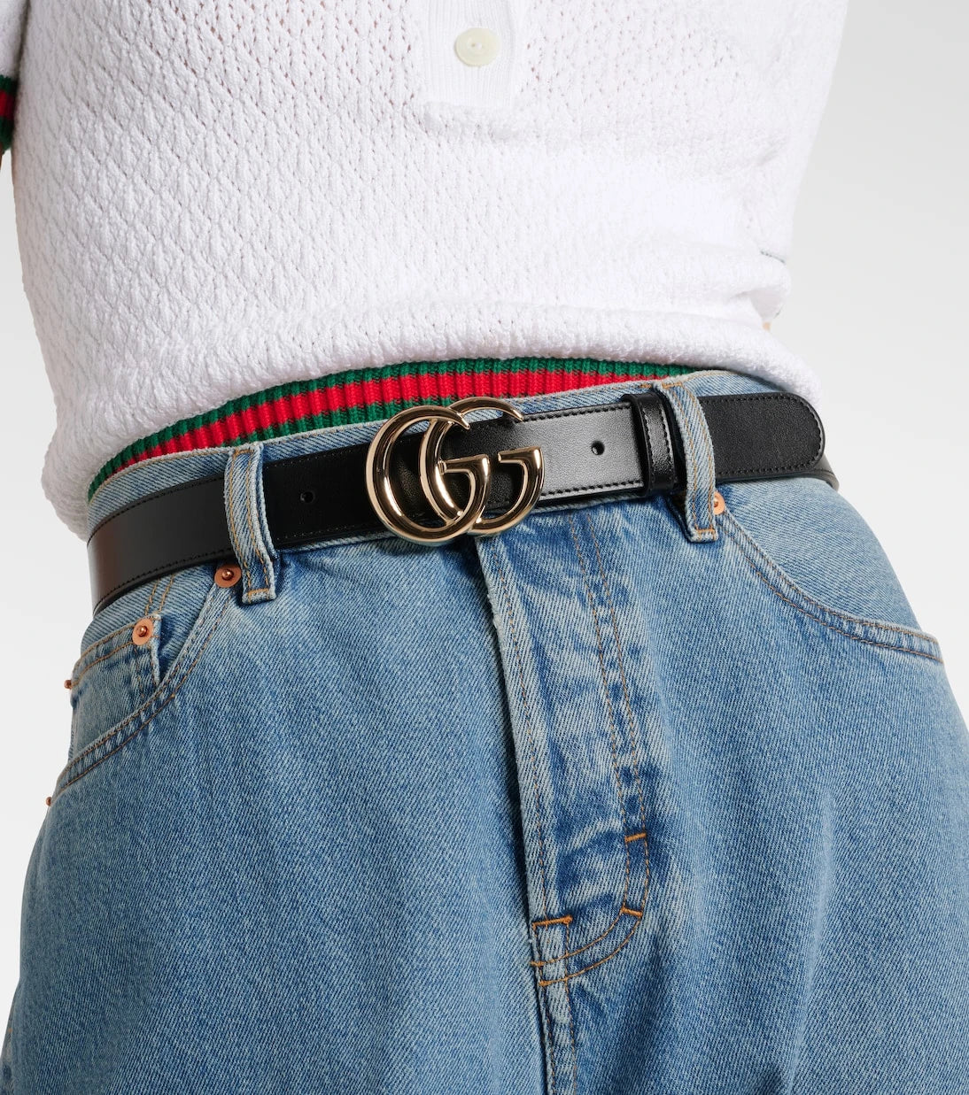 Gucci - GG Marmont leather belt