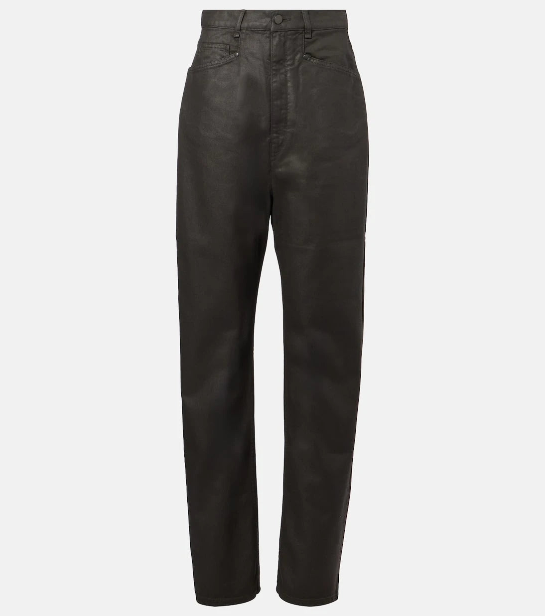 Lemaire - High-rise cotton wide-leg pants