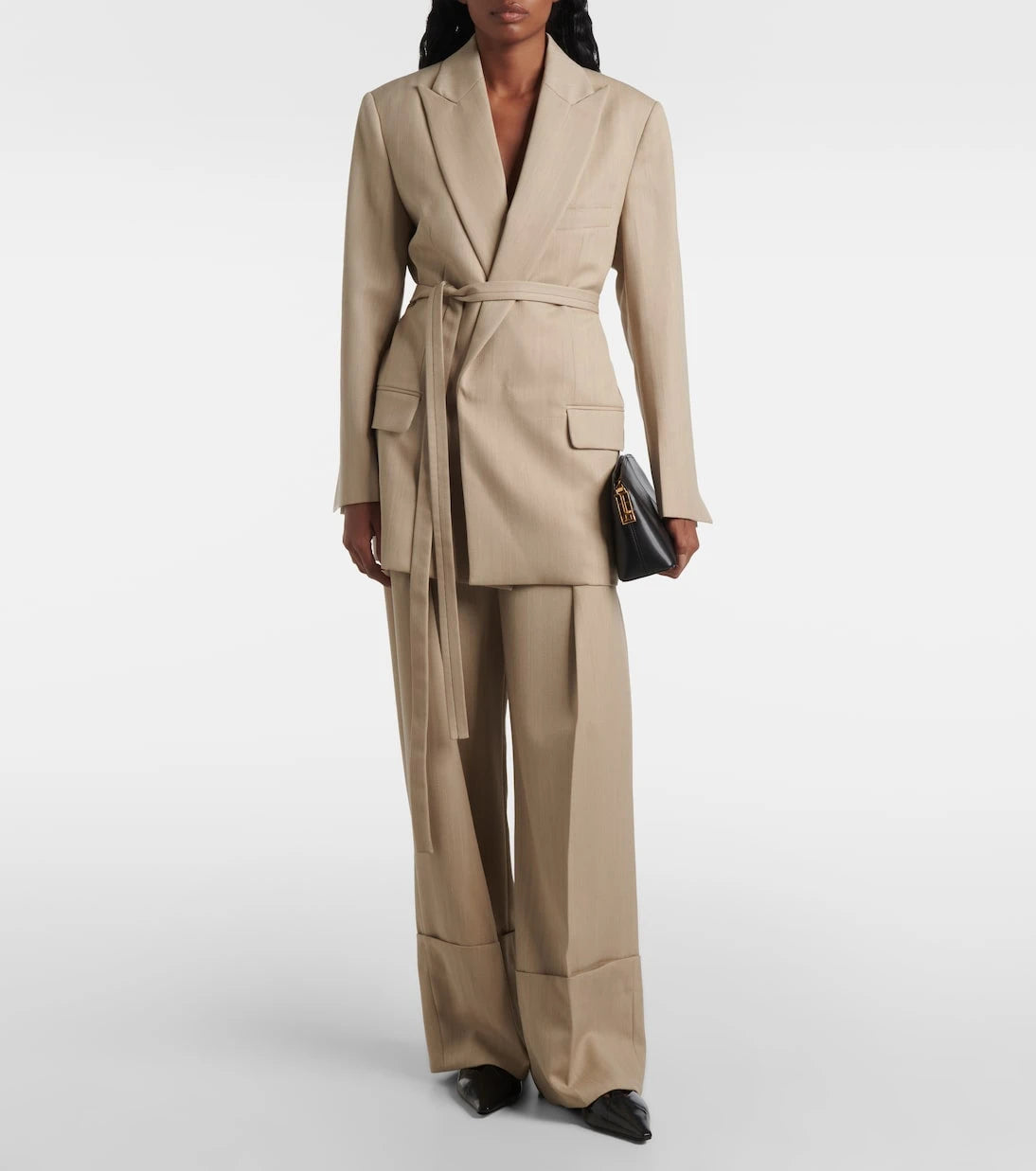 Victoria Beckham - Belted wool blazer