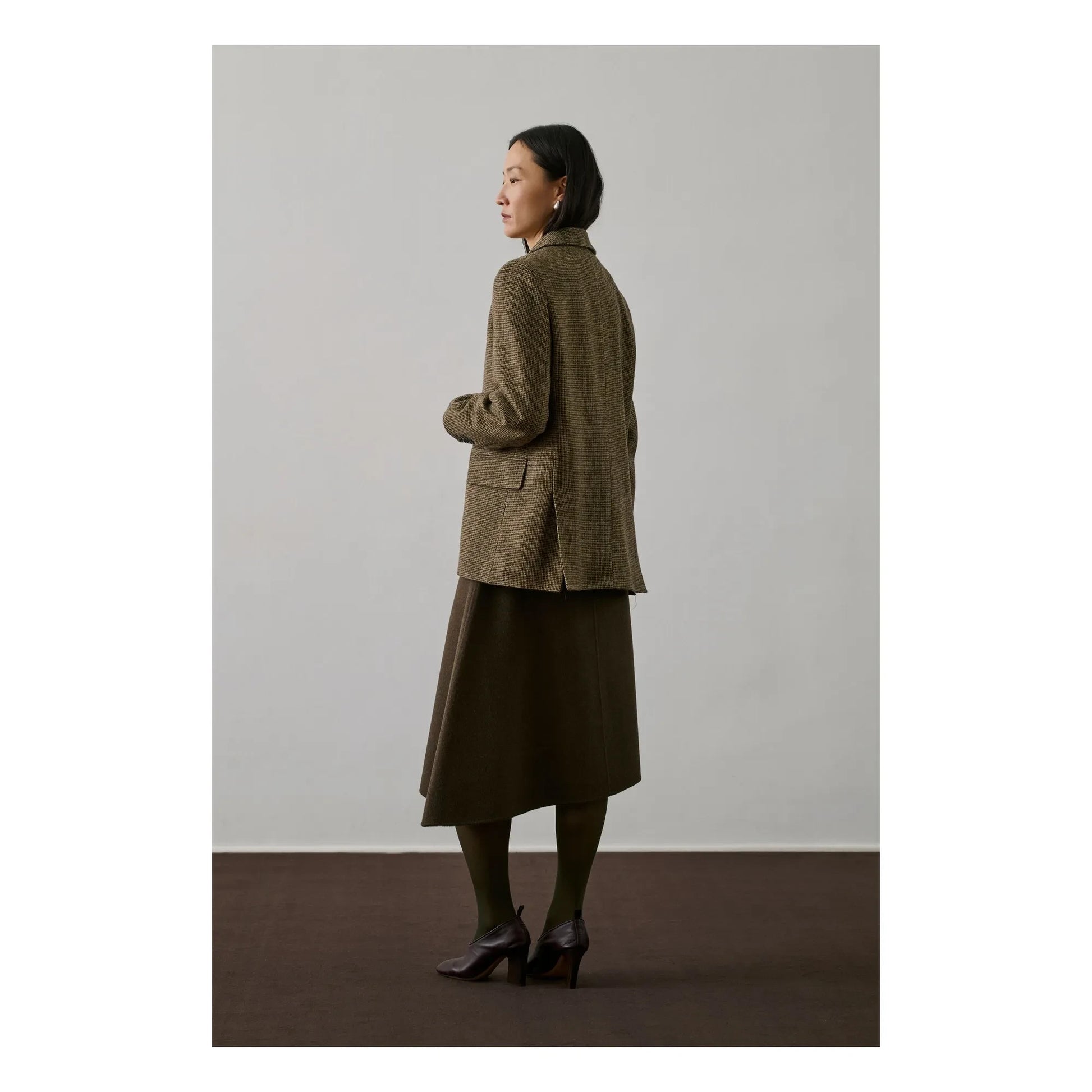 Soeur - Geneva skirt Wool | Khaki brown