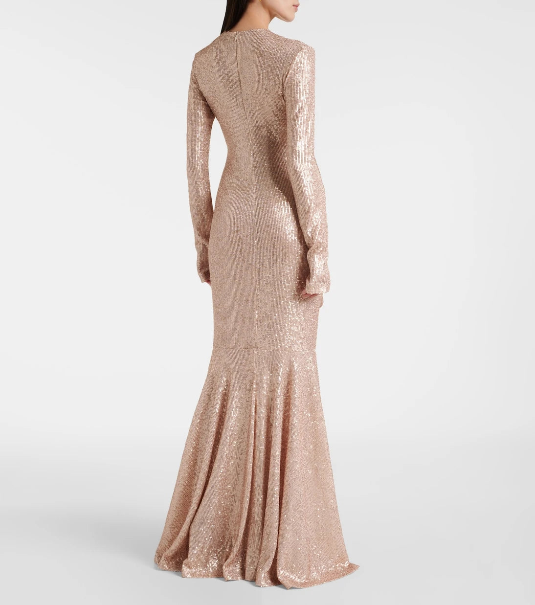 Norma Kamali - Ruched sequined gown