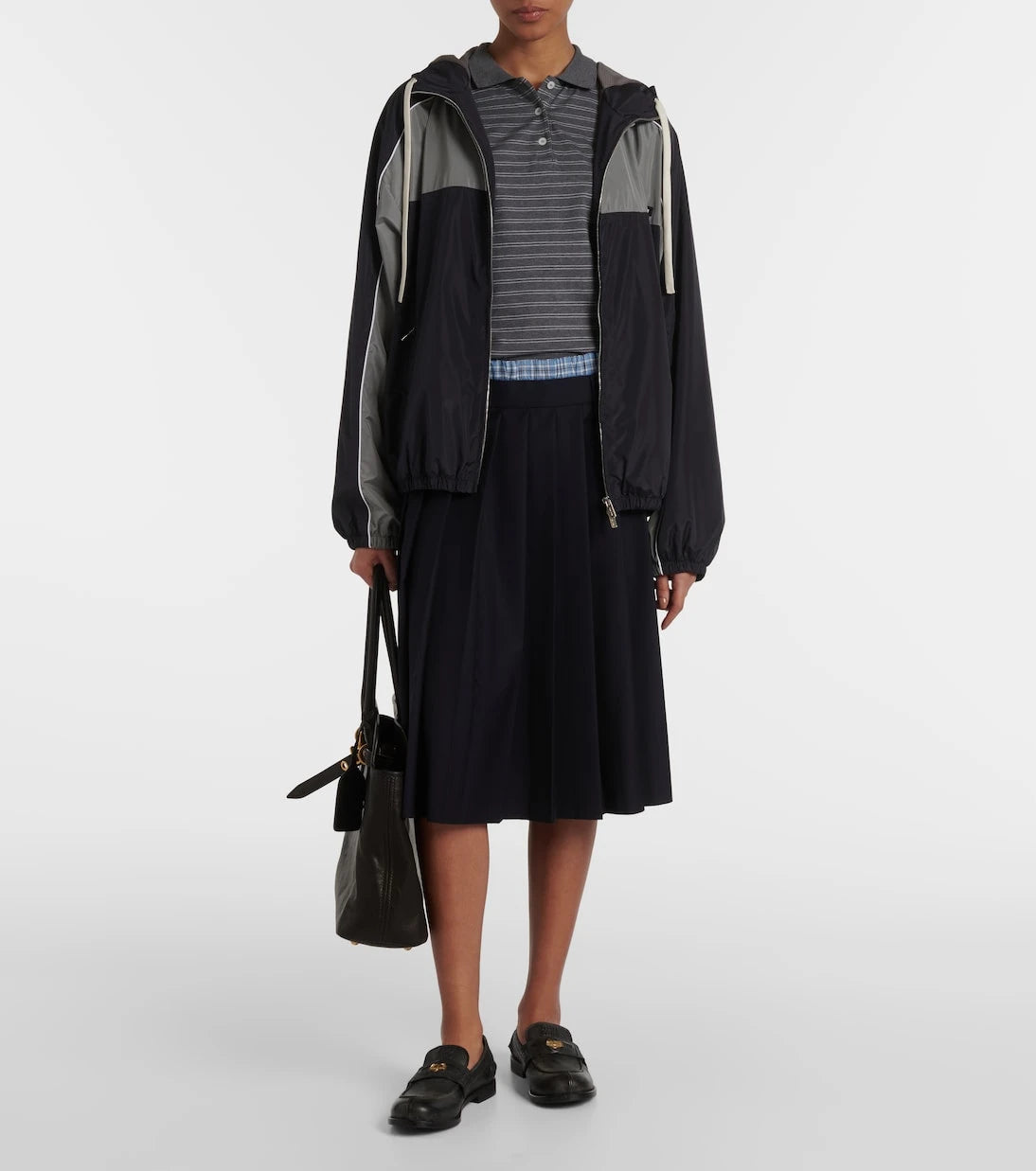 Miu Miu - Logo oversized track jacket