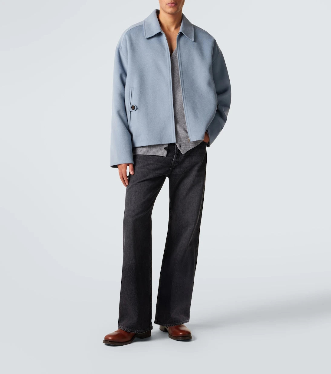 Acne Studios - جاكيت من الصوف والكشمير