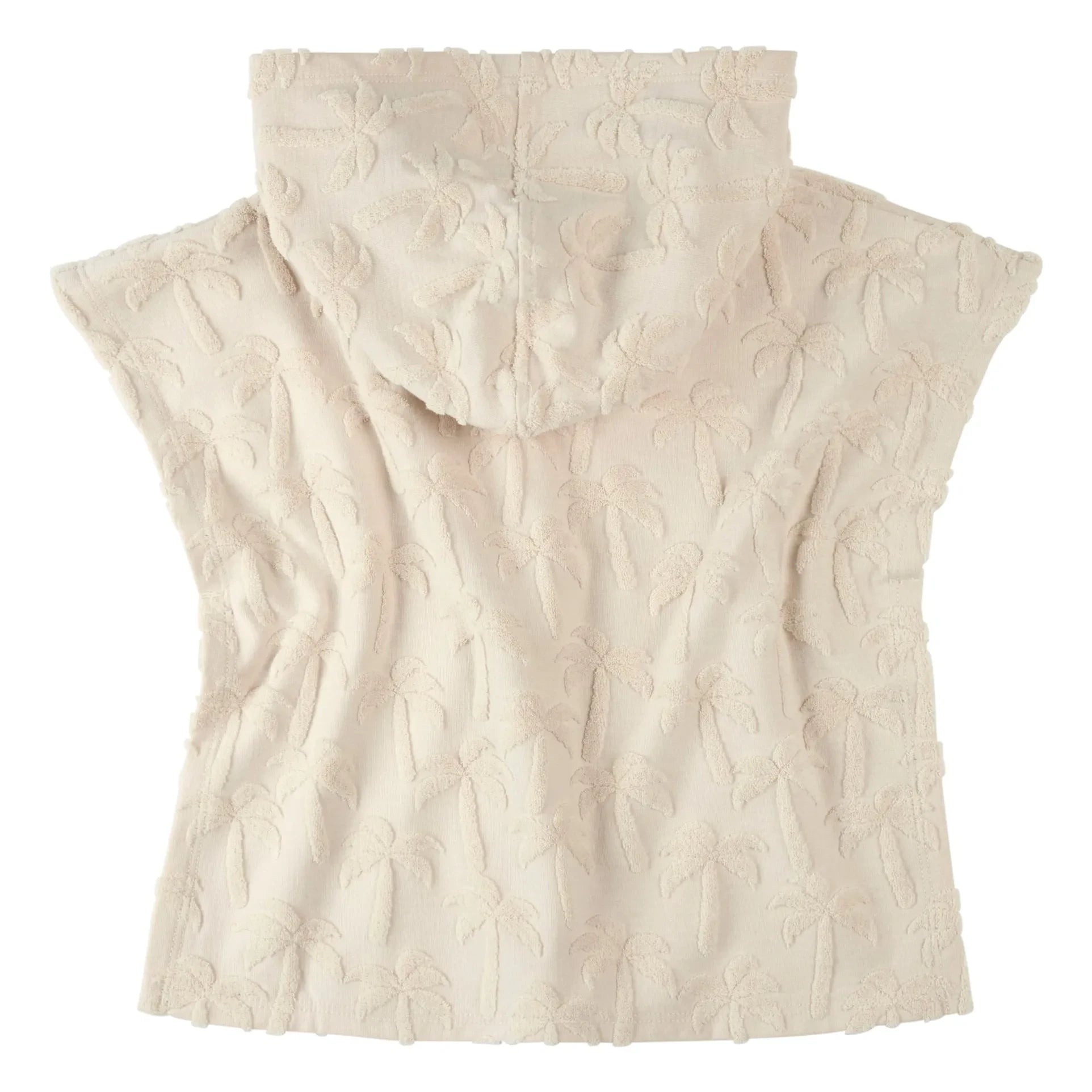 Petit Lem - Organic Cotton Palm Beach Poncho | Beige