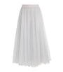 Fabiana Filippi Grey Tulle Maxi Skirt