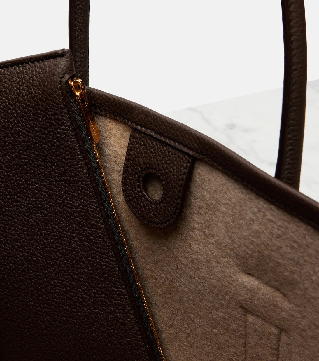 Loro Piana - Ghiera Small leather shopper