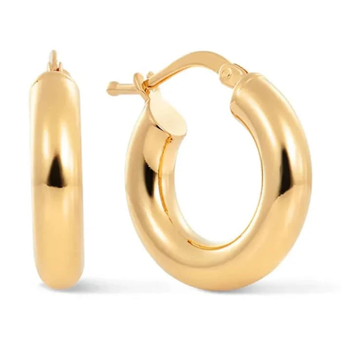 Pozlanmış gümüşten kadın küpeleri Eternal no. 10 Earrings