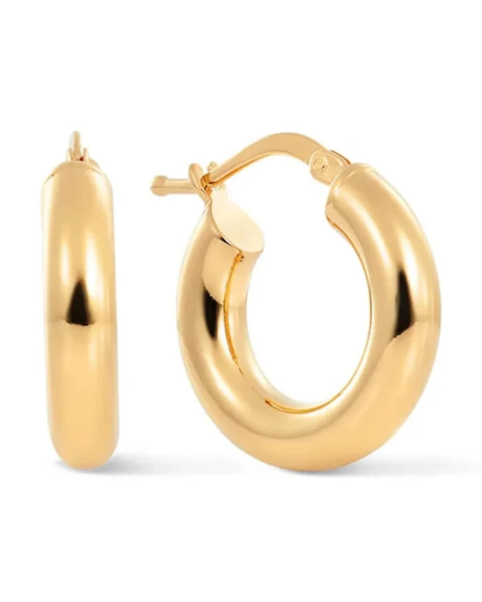 Pozlanmış gümüşten kadın küpeleri Eternal no. 10 Earrings