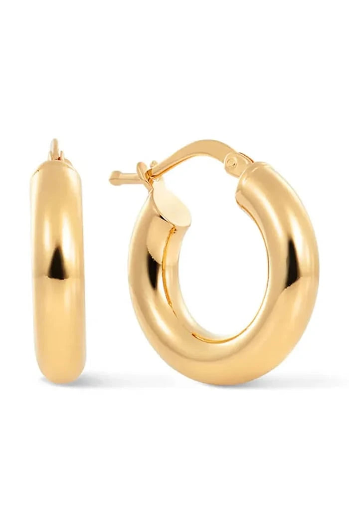 Pozlanmış gümüşten kadın küpeleri Eternal no. 10 Earrings