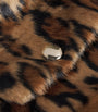 Faux Fur Leopard Print Jacket BIG LEOPARD PRINT