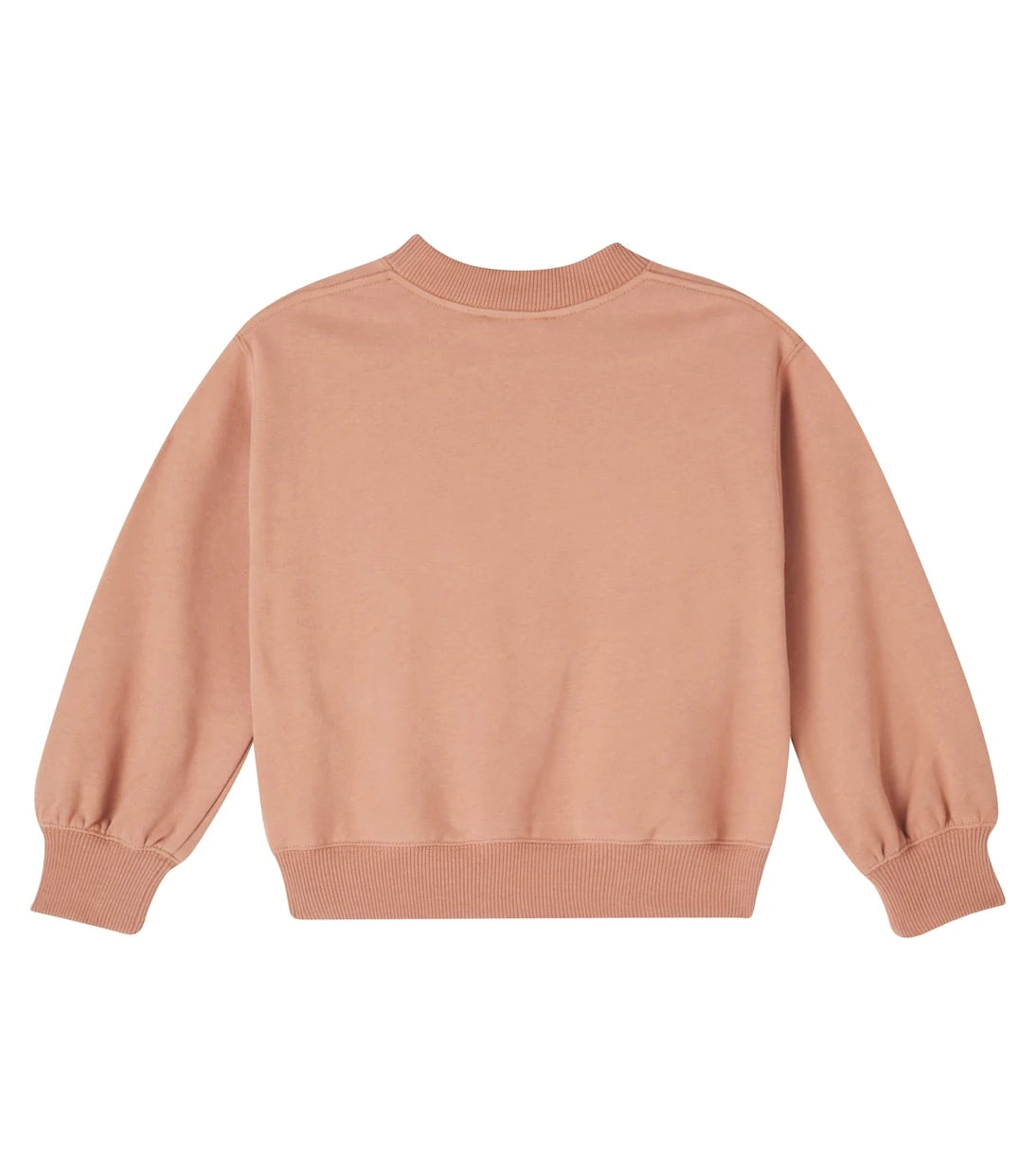Chloé Kids - سويت شيرت من القطن الفليس بشعار الماركة